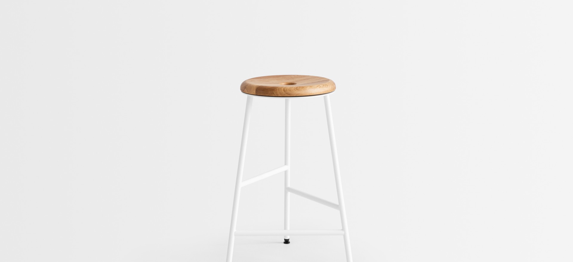 rotor white wooden seat